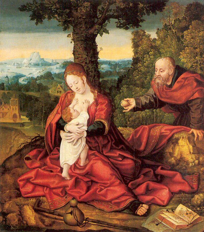 Orlandi, Deodato Rest on the Flight into Egypt oil painting image